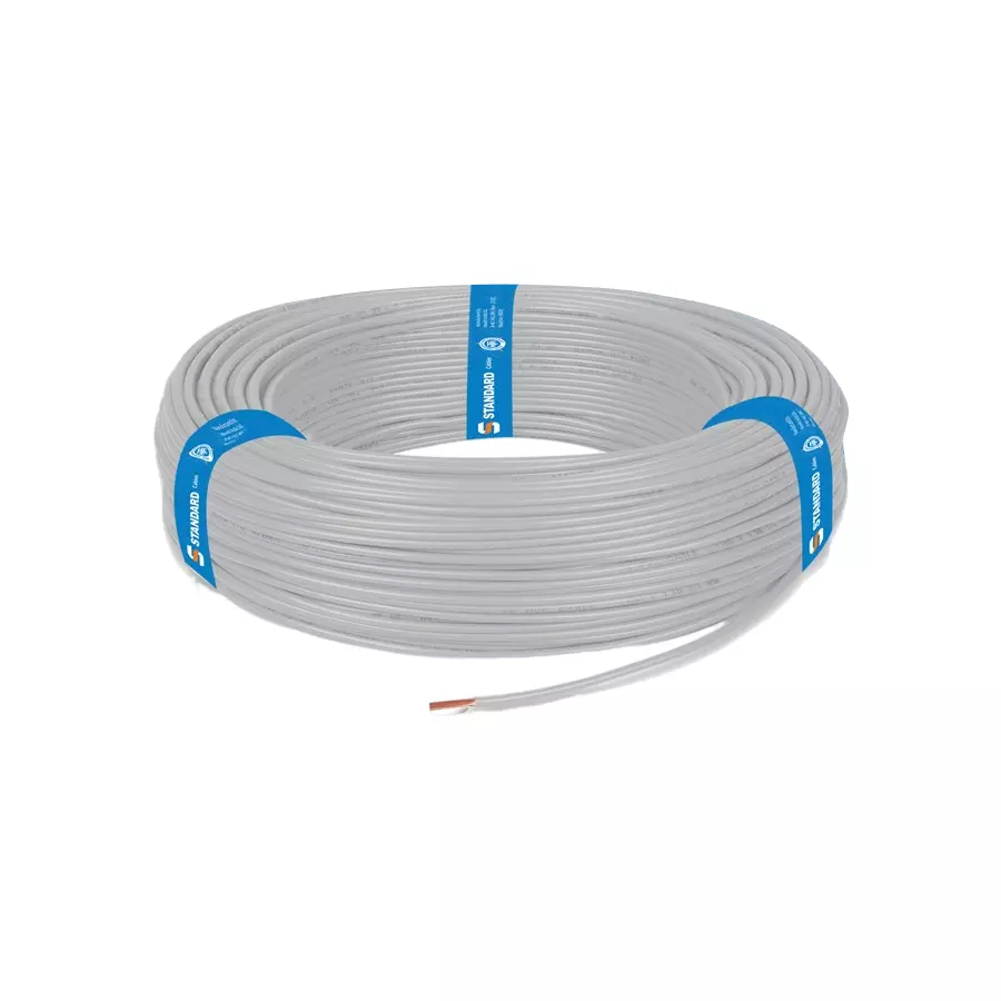 Standard by Havells WSFFDN 0.5 sq mm 1 Core HTR Flame Retardant Cable Grey (Roll of 90 m) Standard by Havells WSFFDN 0.5 sq mm 1 Core HTR Flame Retardant Cable Grey (Roll of 90 m)