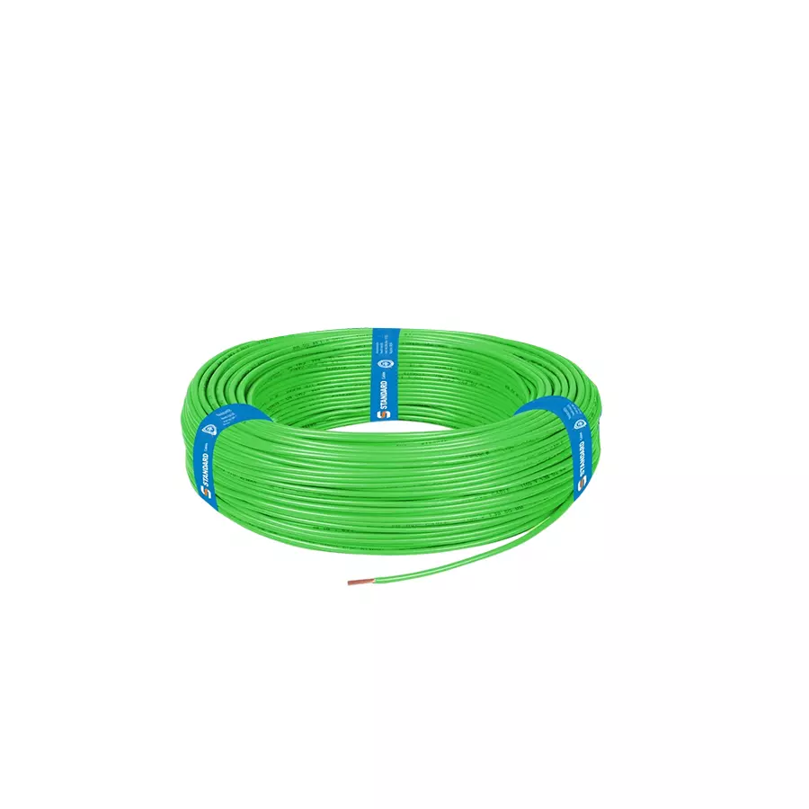 Standard by Havells WSFFDN 6 sq mm 1 Core HTR Flame Retardant Cable Green (Roll of 90 m) Standard by Havells WSFFDN 6 sq mm 1 Core HTR Flame Retardant Cable Green (Roll of 90 m)