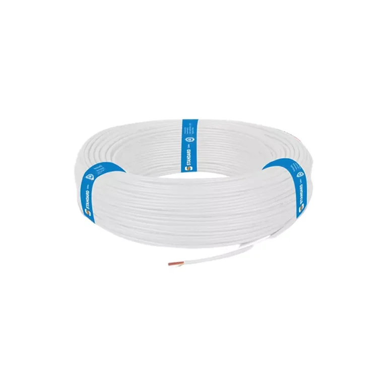 Standard by Havells WSFFDN 6 sq mm 1 Core HTR Flame Retardant Home Shield Cable White (Roll of 90 m)