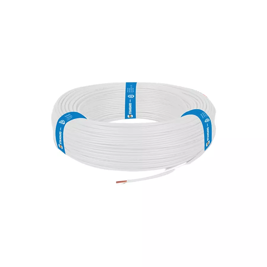Standard by Havells WSFFDN 6 sq mm 1 Core HTR Flame Retardant Home Shield Cable White (Roll of 90 m) Standard by Havells WSFFDN 6 sq mm 1 Core HTR Flame Retardant Home Shield Cable White (Roll of 90 m)