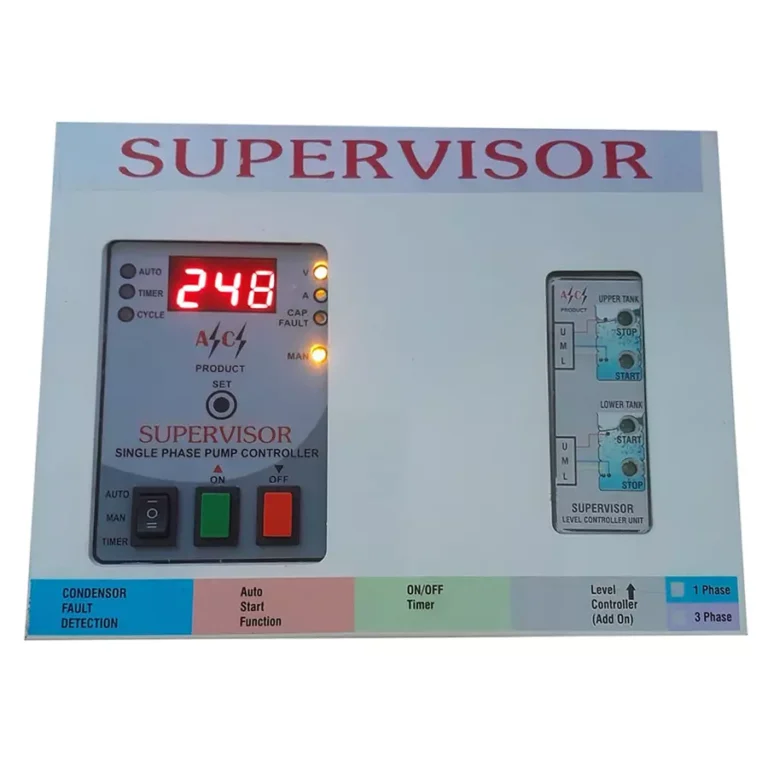 Supervisor 2 HP Single Phase Water Level Controller For Submersible Pump