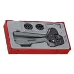 Teng Tools Hand Crimp Tool for Insulated Terminals, Uninsulated Terminals, TTCP04