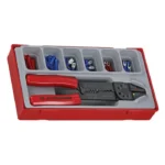Teng Tools Hand Crimp Tool for Insulated Terminals, Uninsulated Terminals, TTCP121