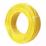 Tickson Flame Retardant House Wire 1 sq mm 1 Core Yellow (Roll of 90 m)