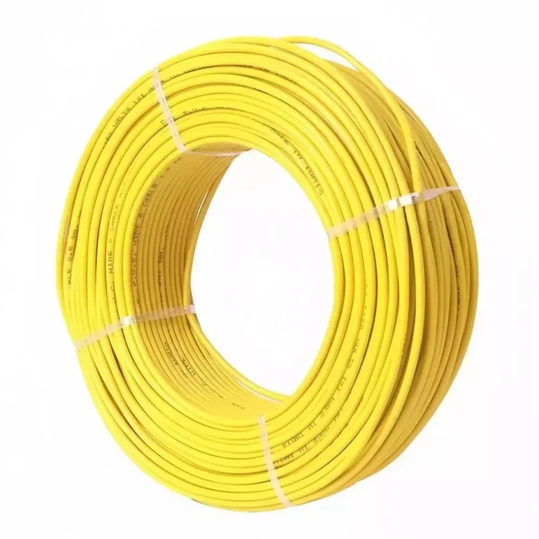 Tickson Flame Retardant House Wire 2.5 sq mm 1 Core Yellow (Roll of 90 m)