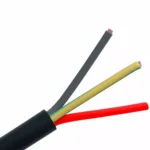 Tickson Round Multicore Cable 2.5 sq mm 3 Core Black (Roll of 90 m)