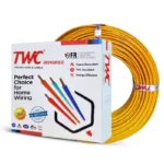 TWC Advance 1 Sq.mm 1 Core Flame Retardant Flexible Cable Yellow (90 m)