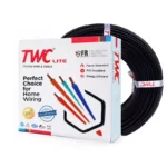 TWC Lite 0.75 Sq.mm 1 Core Flame Retardant Flexible Cable Black (90 m)